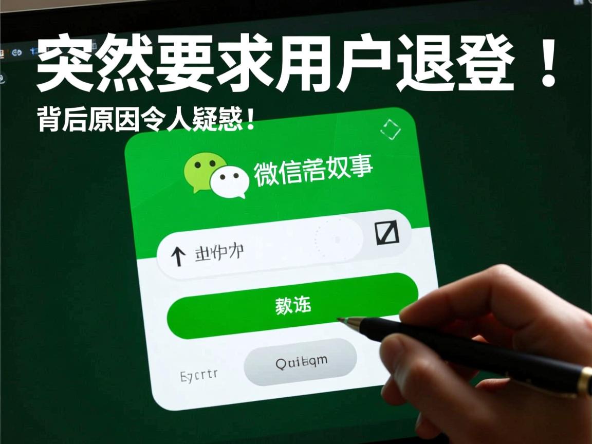 微信为何突然要求用户退登？背后原因令人疑惑！  第1张