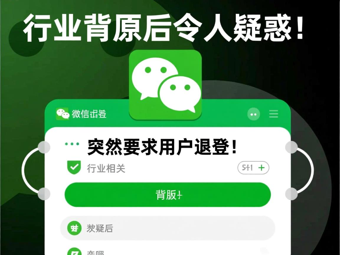 微信为何突然要求用户退登？背后原因令人疑惑！  第3张