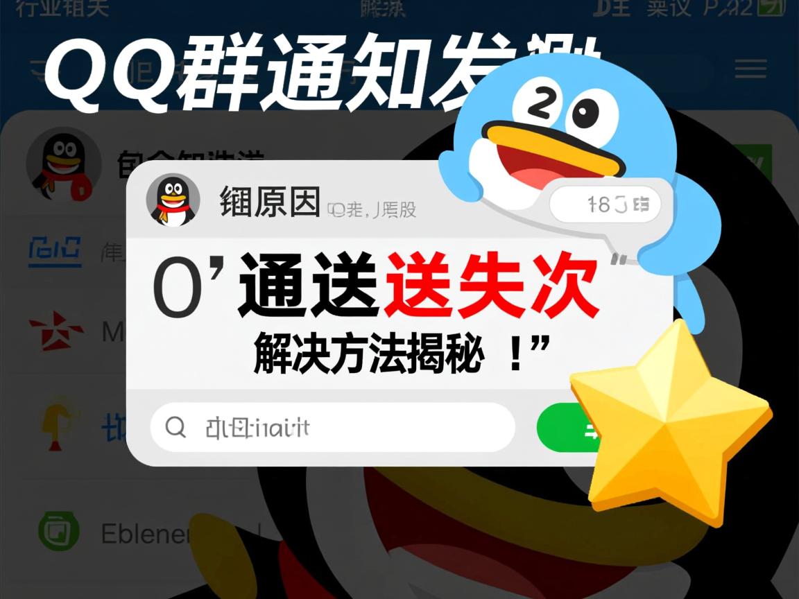 为何QQ群通知发送失败?详细原因及解决方法揭秘! 第1张 为何QQ群通知发送失败?详细原因及解决方法揭秘! 第1张