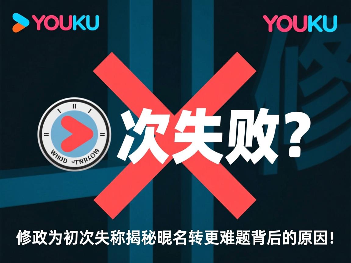 优酷昵称修改为何屡次失败？揭秘昵称变更难题背后的原因！  第3张