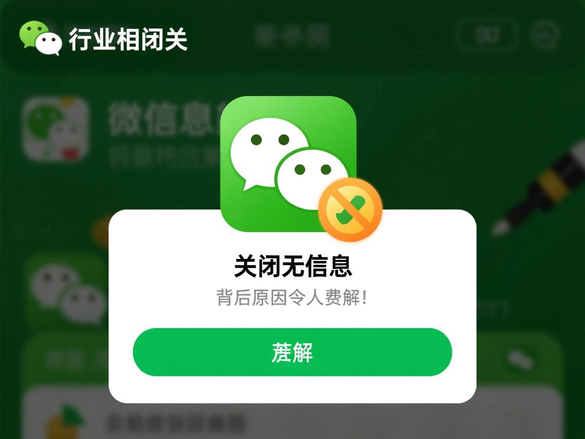 微信为何关闭无信息功能？背后原因令人费解！  第1张