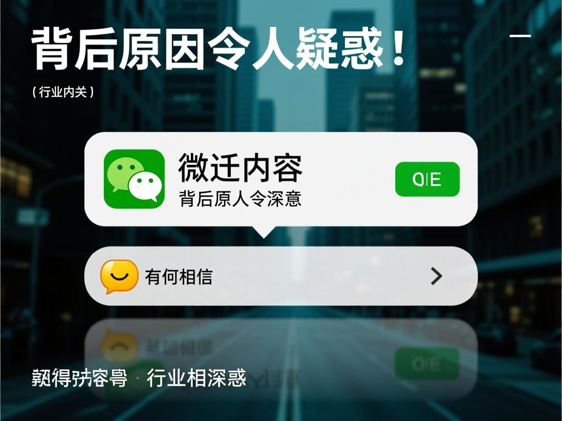 微信频繁提示迁徙内容,究竟有何深意?背后原因令人疑惑! 第3张 微信频繁提示迁徙内容,究竟有何深意?背后原因令人疑惑! 第3张