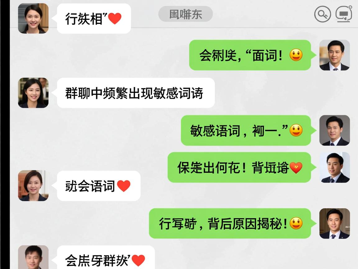 为何群聊中频繁出现敏感词汇？背后原因揭秘！  第1张