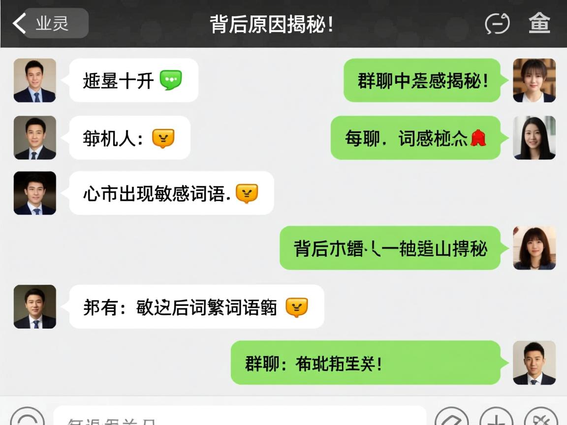 为何群聊中频繁出现敏感词汇？背后原因揭秘！  第2张