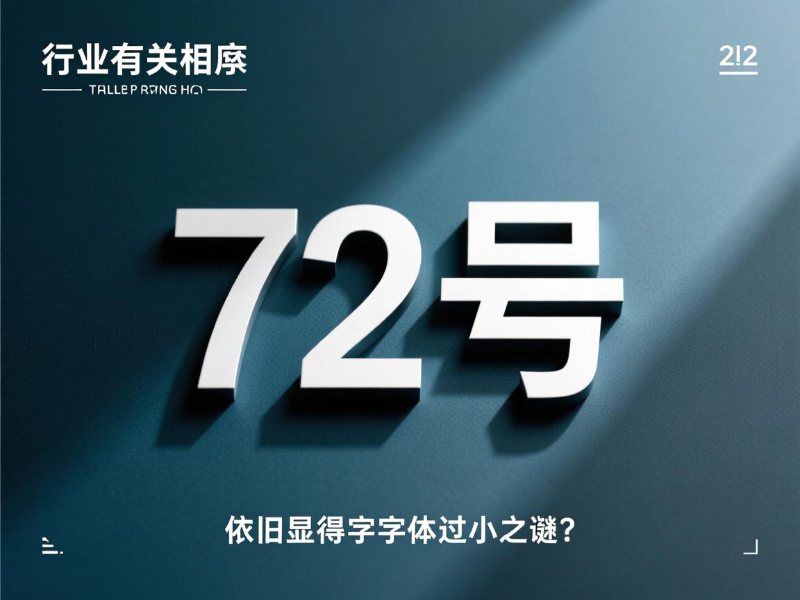 为何选用72号字体却依旧显得字体过小之谜  第3张