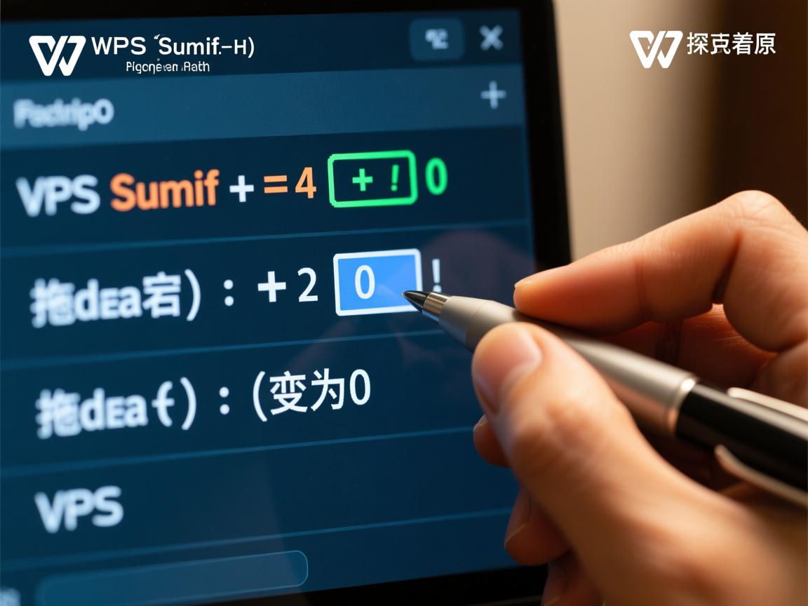 WPS中Sumif函数为何拖动后结果变为0？探究原因与解决方法！  第3张