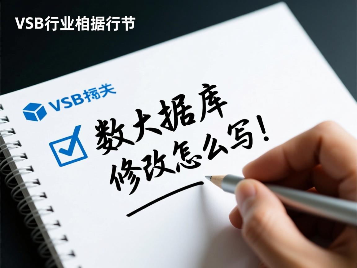vs数据库修改怎么写  第1张