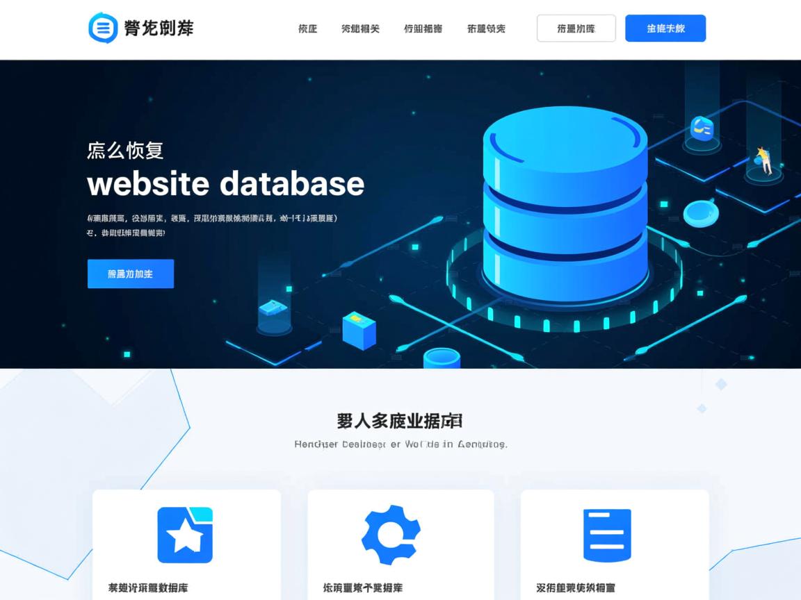 怎么恢复网站数据库  第1张