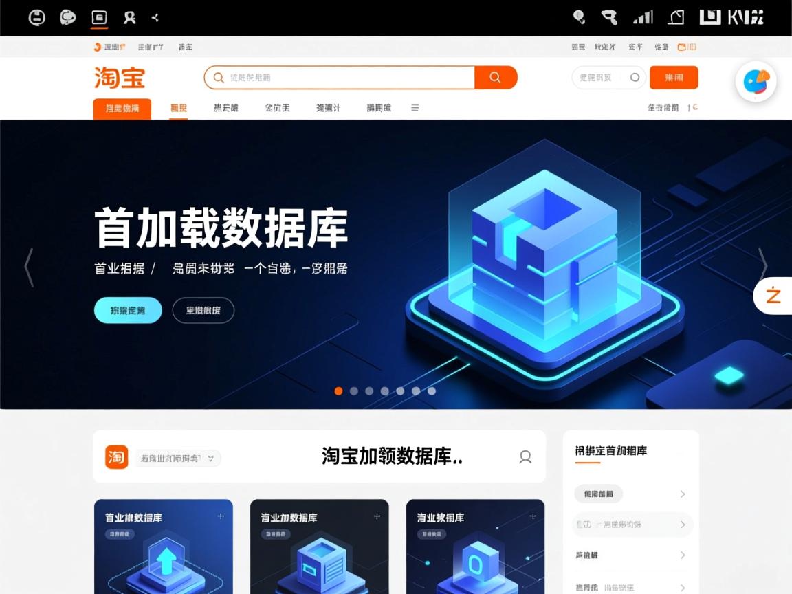 淘宝首页怎么加载数据库