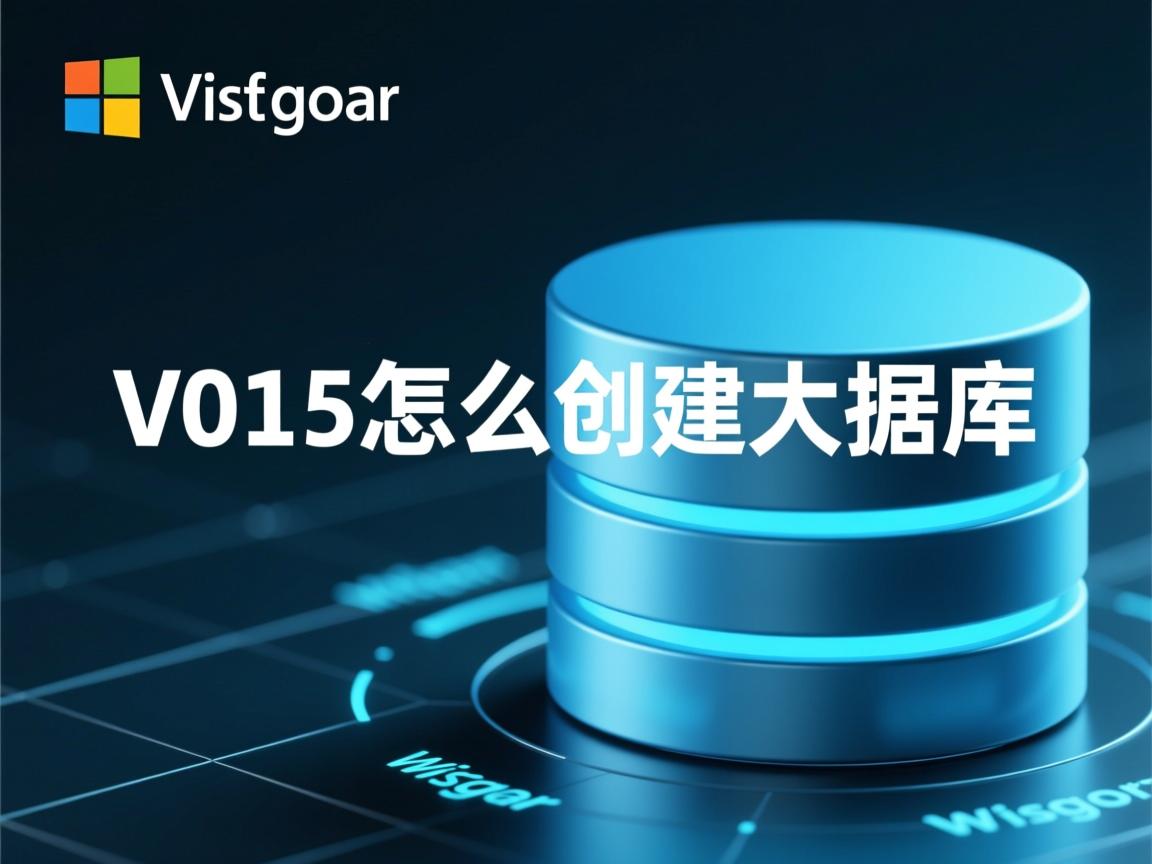 vs2015怎么创建数据库