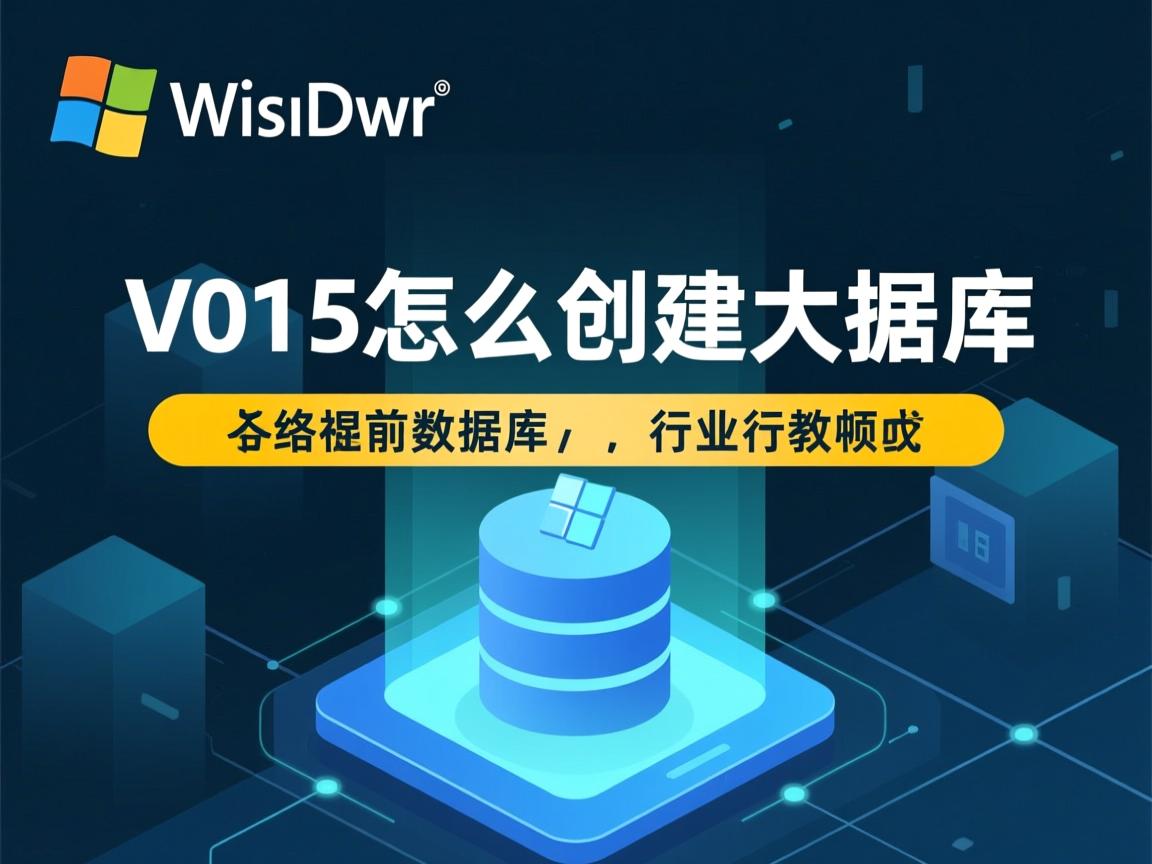 vs2015怎么创建数据库  第3张