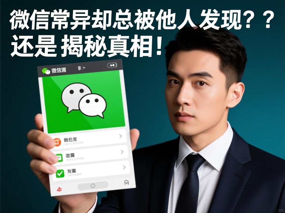 为何我的微信异常,却总被他人发现?隐私泄露还是误会?揭秘真相! 第1张 为何我的微信异常,却总被他人发现?隐私泄露还是误会?揭秘真相! 第1张