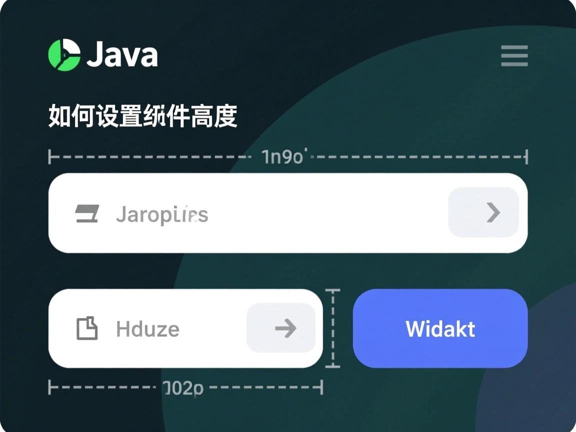 Java如何设置组件高度和宽度? 第1张 Java如何设置组件高度和宽度? 第1张