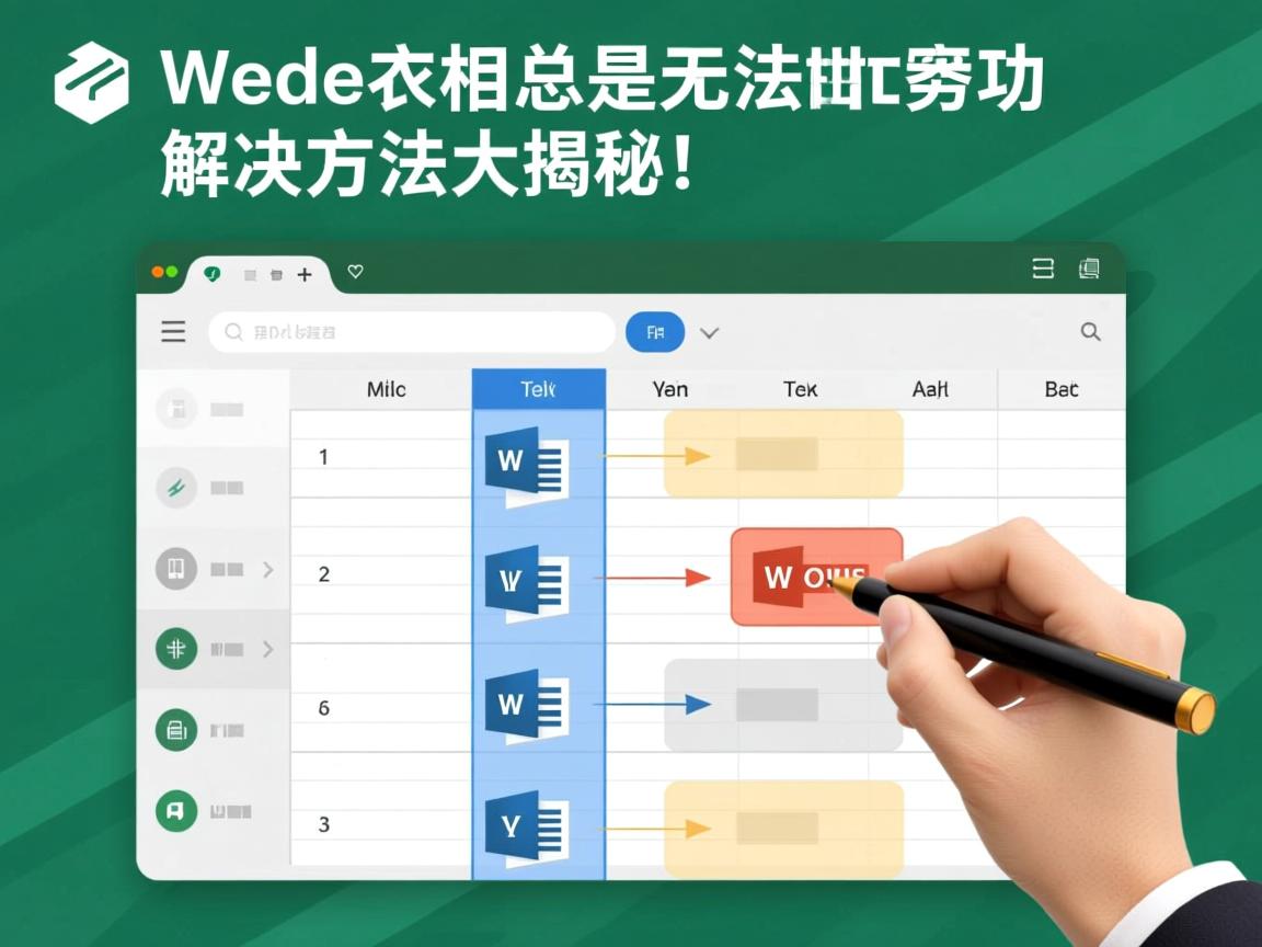 为什么Word表格总是无法成功分栏?解决方法大揭秘! 第1张 为什么Word表格总是无法成功分栏?解决方法大揭秘! 第1张