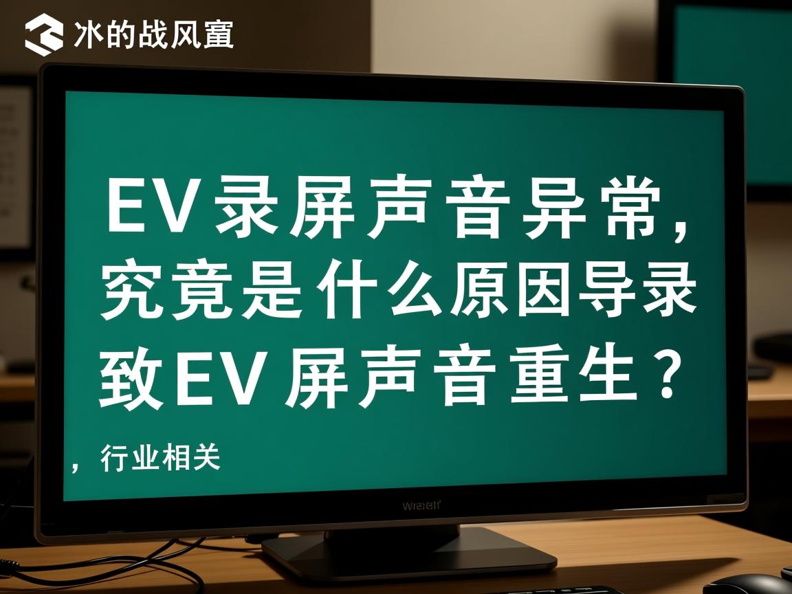 EV录屏声音异常,究竟是什么原因导致EV录屏声音重生? 第3张 EV录屏声音异常,究竟是什么原因导致EV录屏声音重生? 第3张