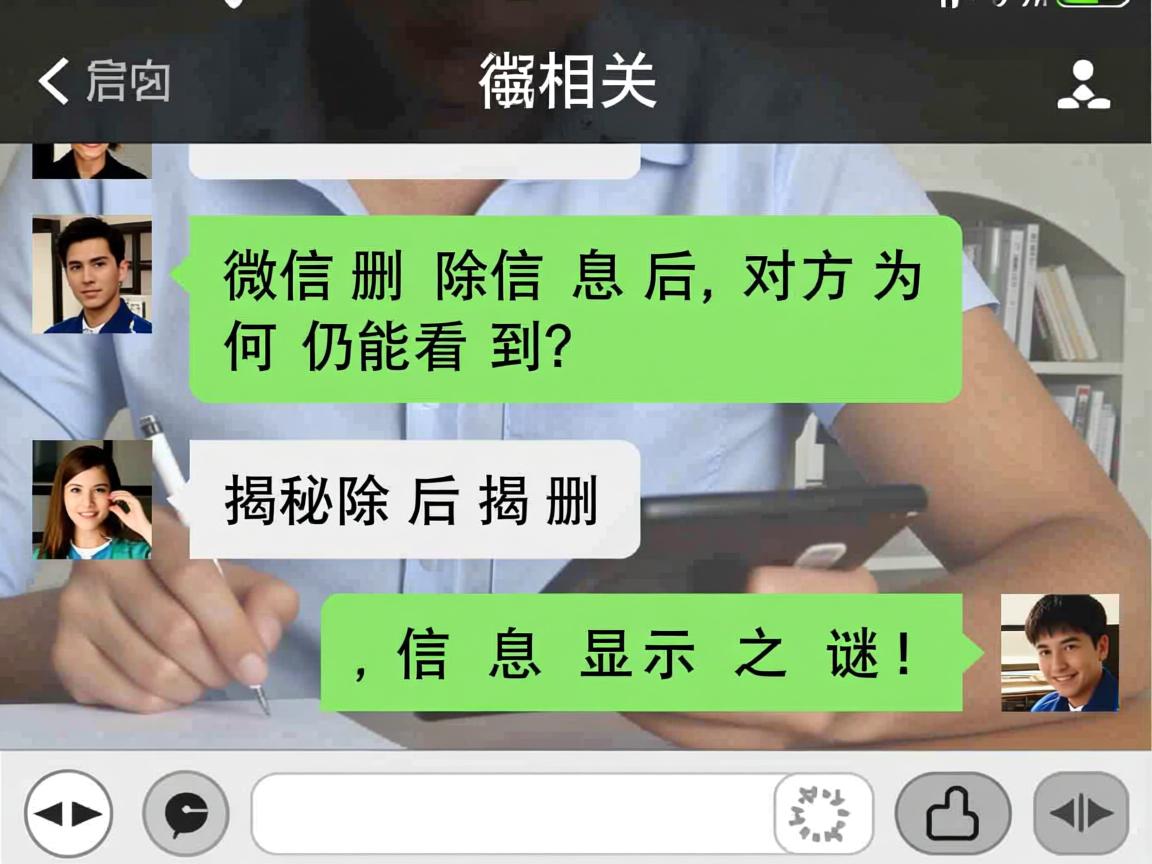 微信删除信息后,对方为何仍能看到?揭秘删除后信息显示之谜! 第2张 微信删除信息后,对方为何仍能看到?揭秘删除后信息显示之谜! 第2张