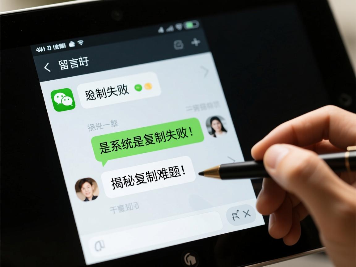 微信留言为何总是复制失败?是系统问题还是操作失误?揭秘复制难题! 第1张 微信留言为何总是复制失败?是系统问题还是操作失误?揭秘复制难题! 第1张