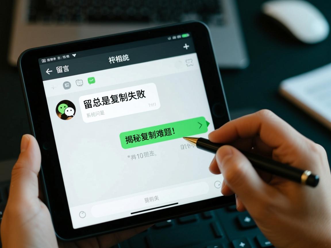 微信留言为何总是复制失败?是系统问题还是操作失误?揭秘复制难题! 第2张 微信留言为何总是复制失败?是系统问题还是操作失误?揭秘复制难题! 第2张