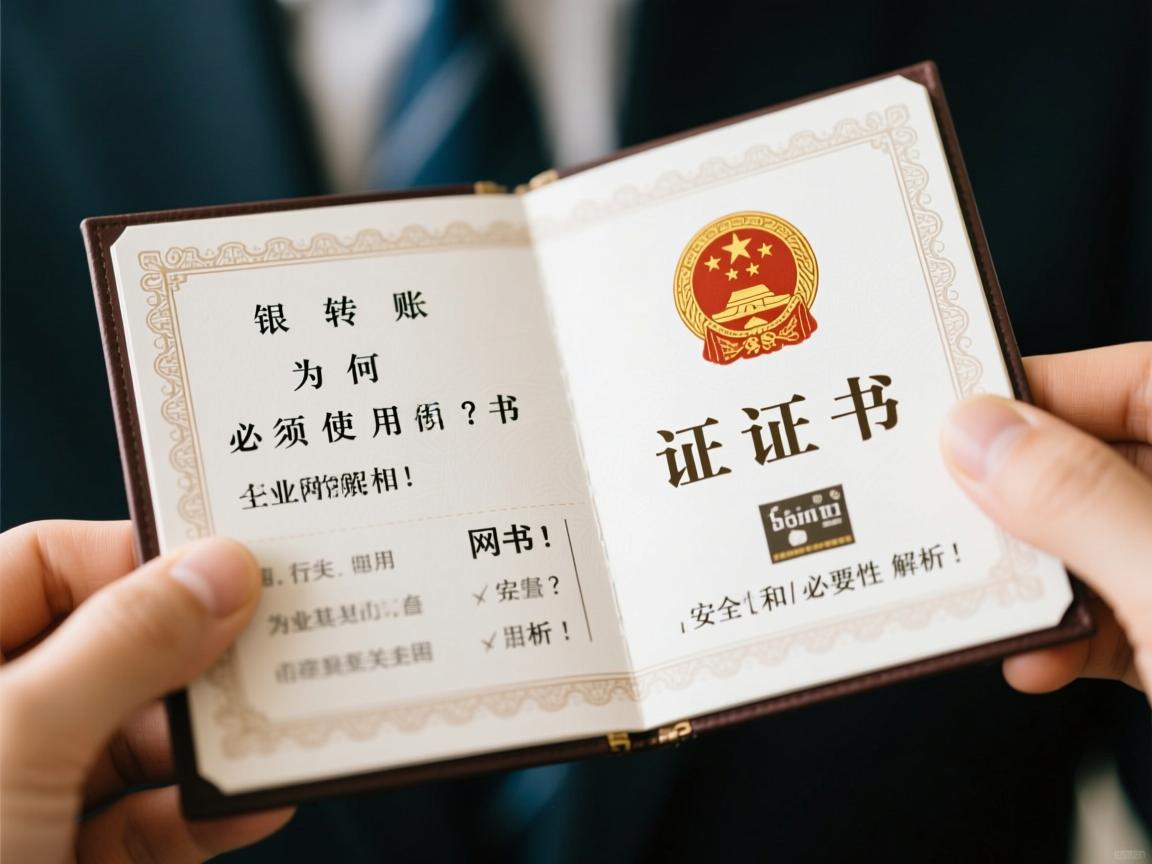 网银转账为何必须使用证书?其安全性和必要性解析! 第1张 网银转账为何必须使用证书?其安全性和必要性解析! 第1张