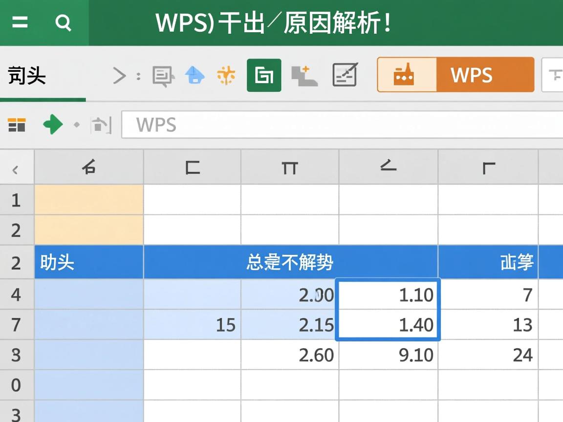 WPS表格中表头为何总是出现在表格下方,而非上方?原因解析! 第1张 WPS表格中表头为何总是出现在表格下方,而非上方?原因解析! 第1张
