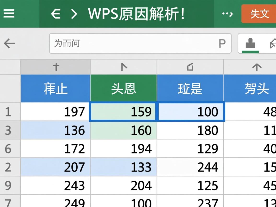 WPS表格中表头为何总是出现在表格下方,而非上方?原因解析! 第3张 WPS表格中表头为何总是出现在表格下方,而非上方?原因解析! 第3张