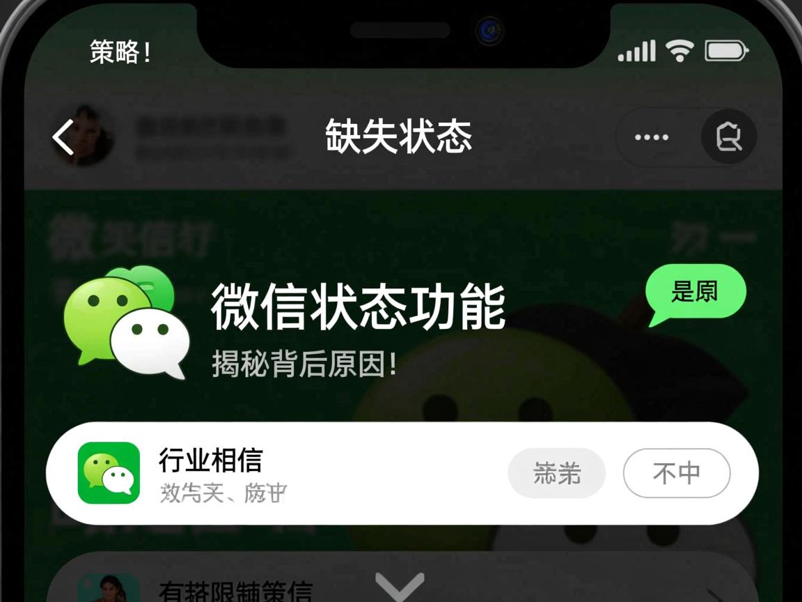 苹果微信为何缺失状态功能？是技术限制还是策略调整？揭秘背后原因！  第1张