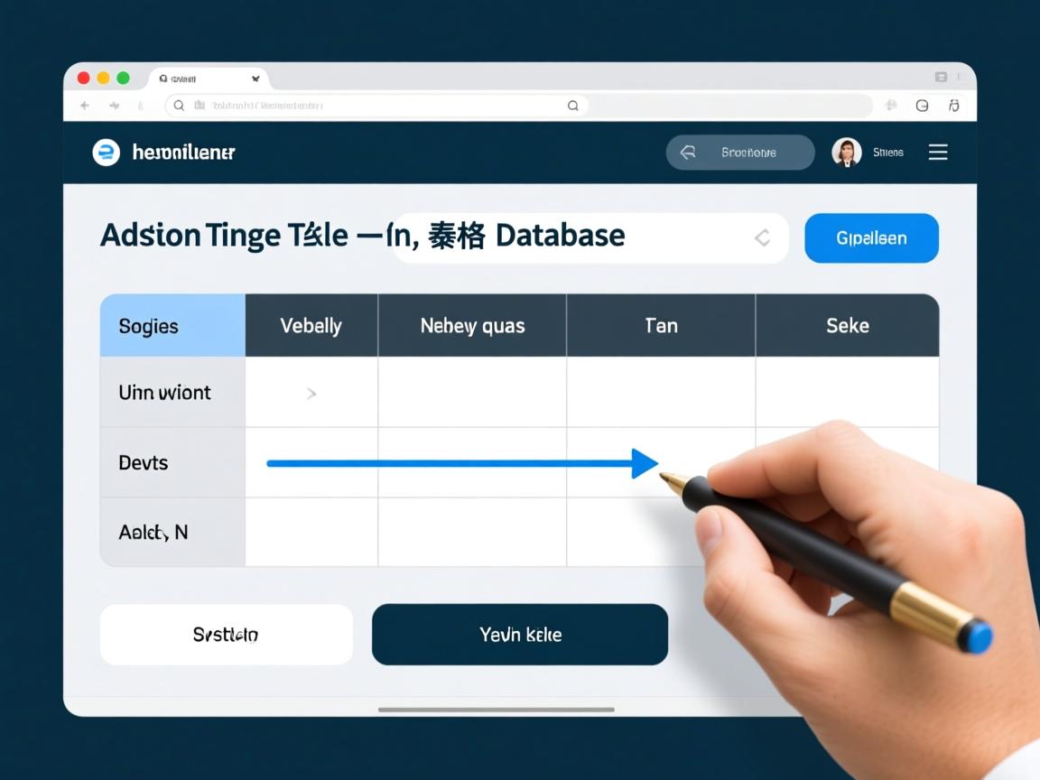 怎么添加表格的一行表格数据库