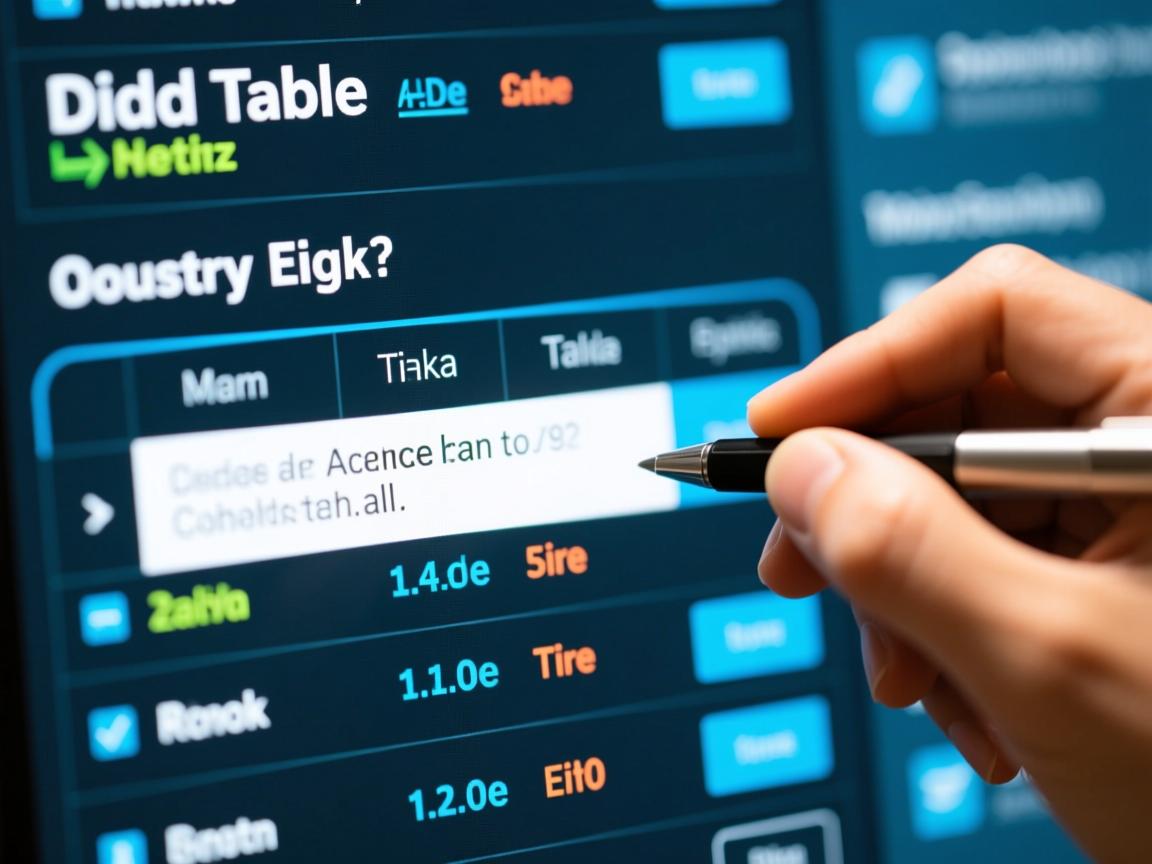 怎么添加表格的一行表格数据库中