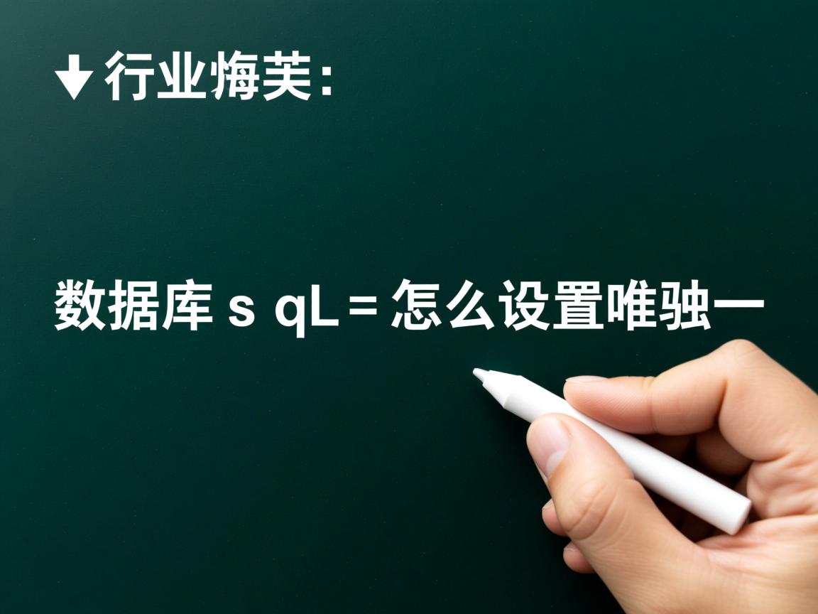 数据库sql中怎么设置唯一