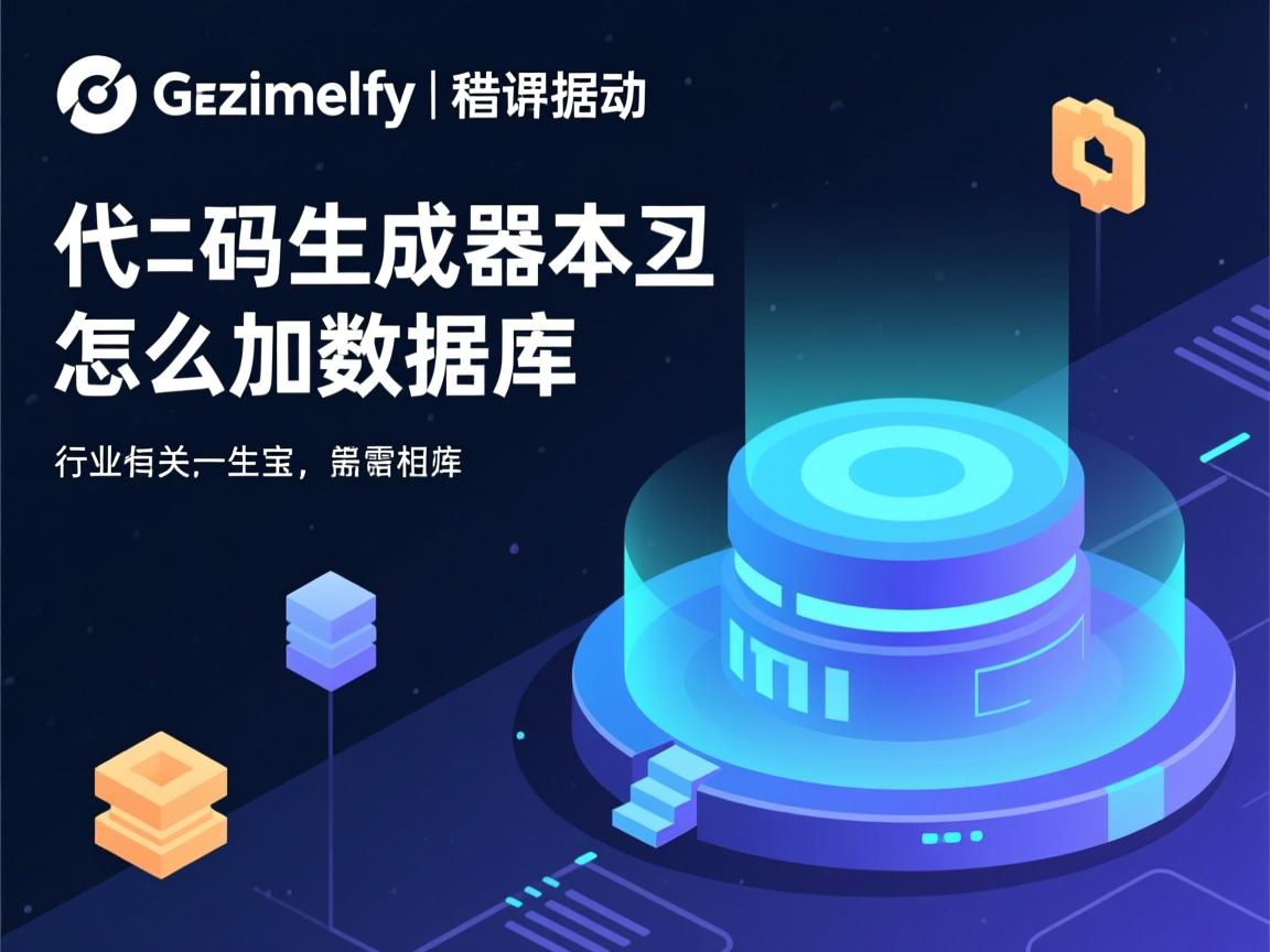 动软代码生成器怎么加数据库  第1张