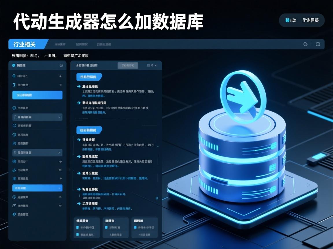 动软代码生成器怎么加数据库  第2张