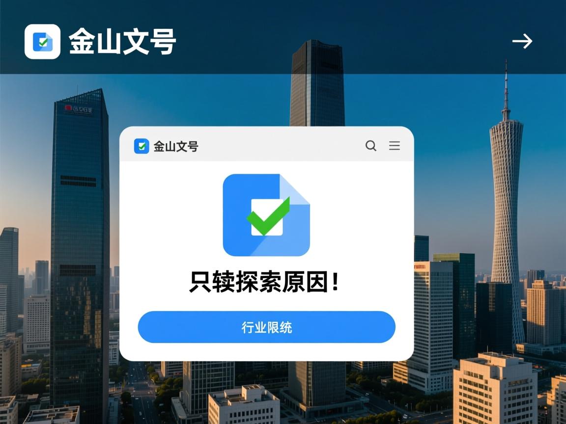 为何金山文档突然变为只读状态？权限调整还是系统故障？探究原因！