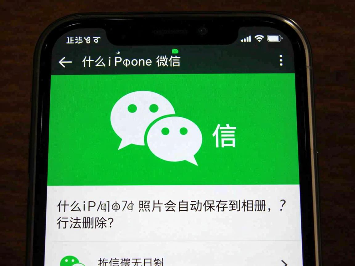 为什么iPhone微信照片会自动保存到相册，无法删除？
