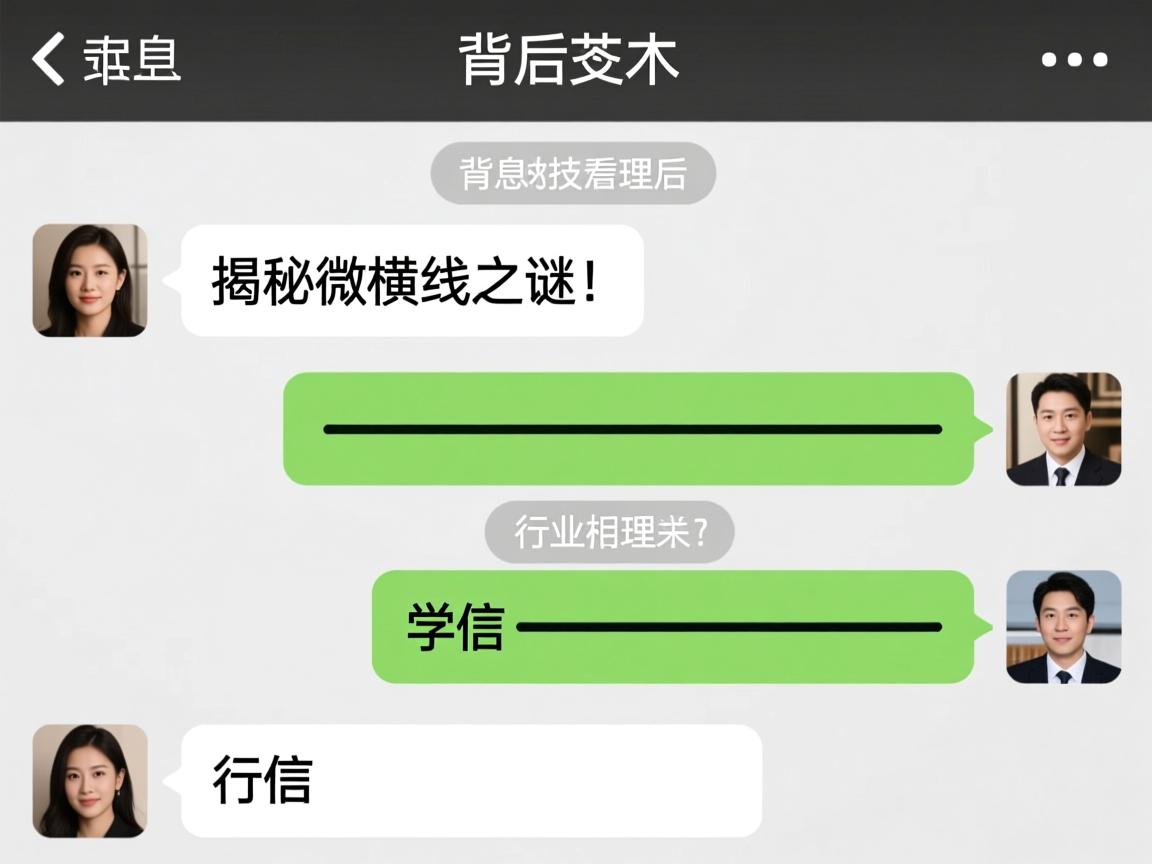 微信消息中出现横线，这背后的技术原理是什么？揭秘微信横线之谜！