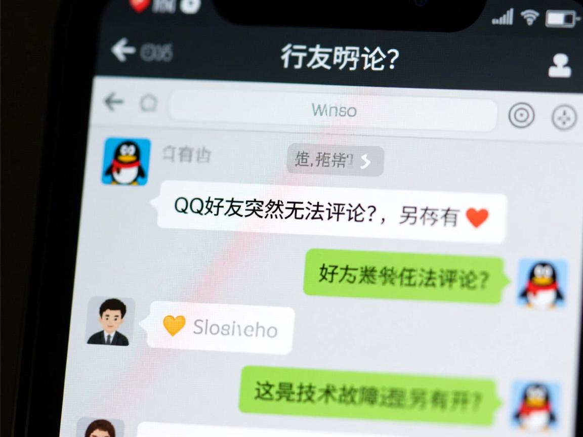 为何我的QQ好友突然无法评论,这究竟是技术故障还是另有原因? 第1张 为何我的QQ好友突然无法评论,这究竟是技术故障还是另有原因? 第1张