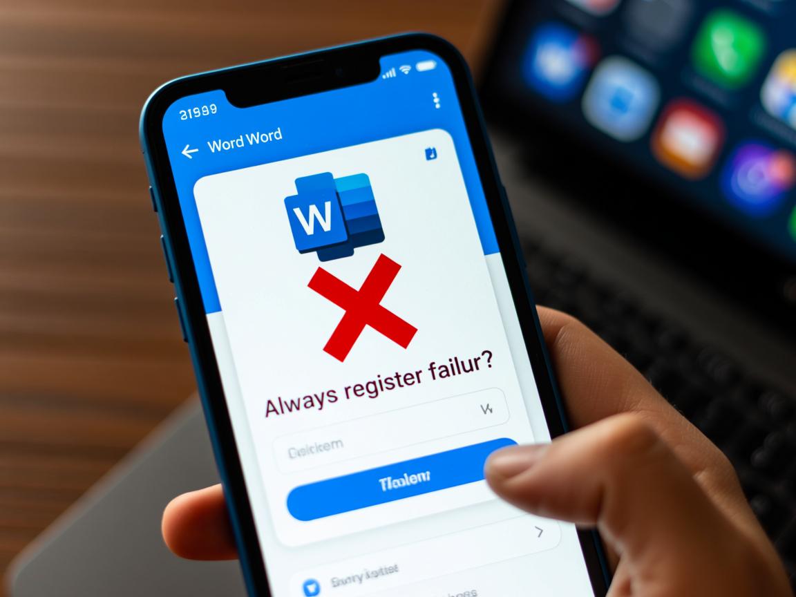 为什么我的手机Word总是注册失败？是账号问题还是系统故障？  第3张