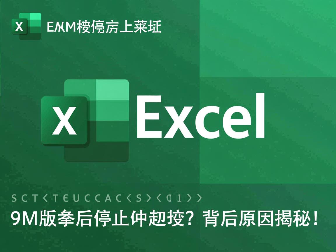 Excel为何在9M版本后停止更新?背后原因揭秘! 第1张 Excel为何在9M版本后停止更新?背后原因揭秘! 第1张