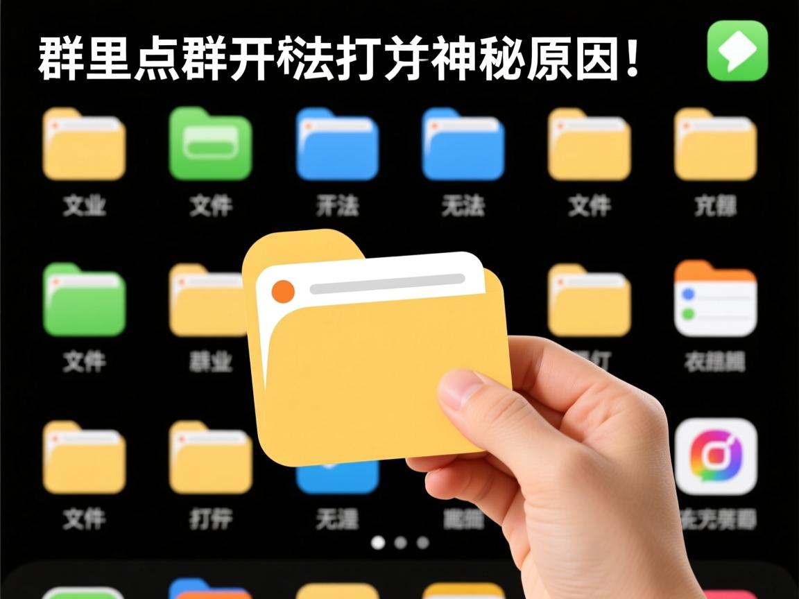 为何在群里点不开群文件?揭秘群文件无法打开的神秘原因! 第3张 为何在群里点不开群文件?揭秘群文件无法打开的神秘原因! 第3张