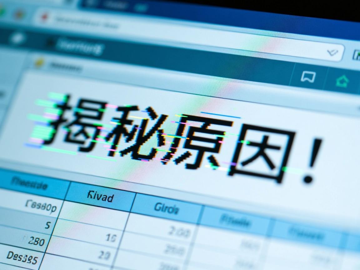 电脑表格字迹模糊?是字体设置问题还是设备故障?揭秘原因! 第3张 电脑表格字迹模糊?是字体设置问题还是设备故障?揭秘原因! 第3张