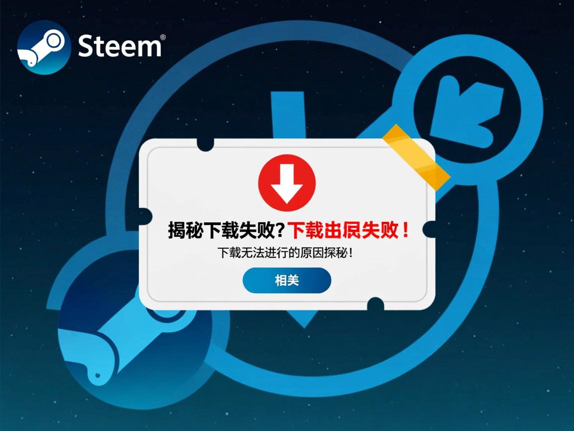 Steam下载显示失败?揭秘Steam下载无法进行的原因探秘! 第1张 Steam下载显示失败?揭秘Steam下载无法进行的原因探秘! 第1张
