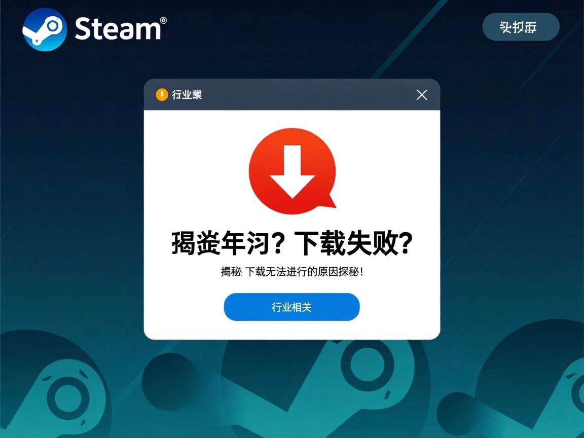 Steam下载显示失败?揭秘Steam下载无法进行的原因探秘! 第2张 Steam下载显示失败?揭秘Steam下载无法进行的原因探秘! 第2张