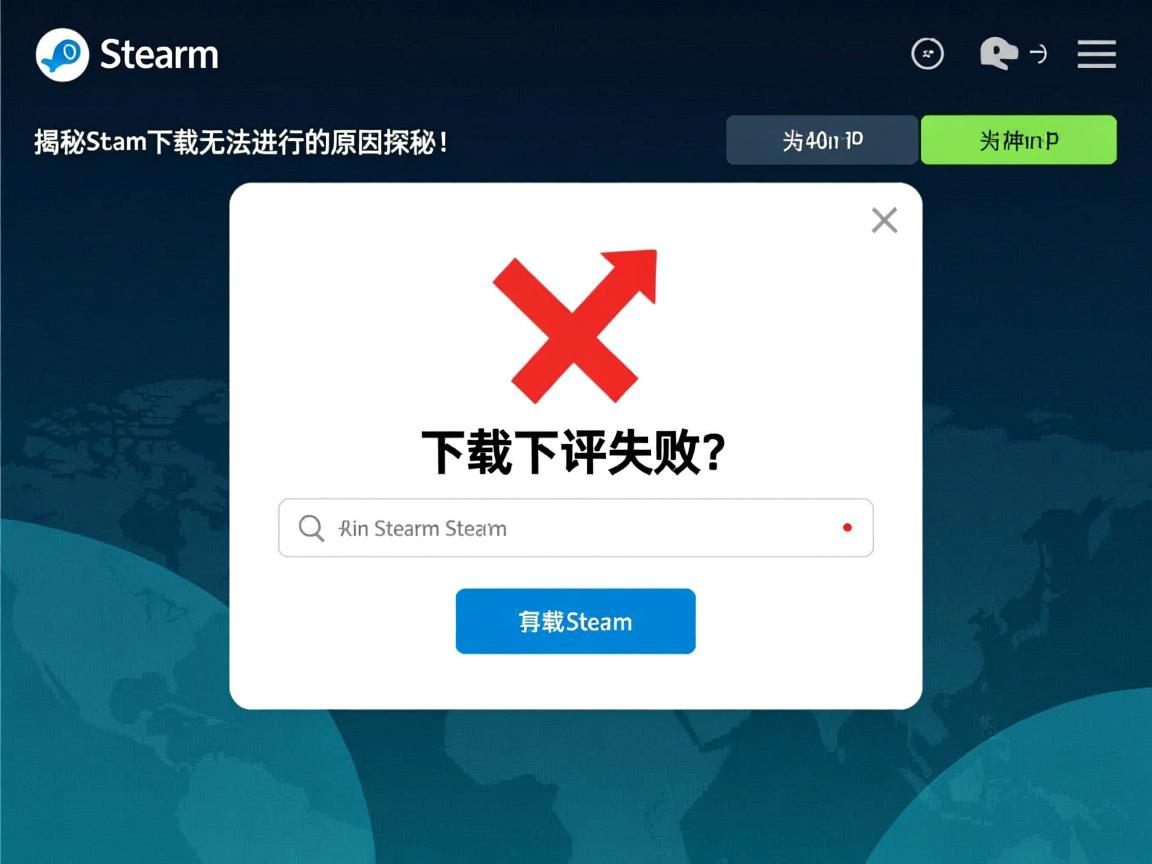 Steam下载显示失败?揭秘Steam下载无法进行的原因探秘! 第3张 Steam下载显示失败?揭秘Steam下载无法进行的原因探秘! 第3张