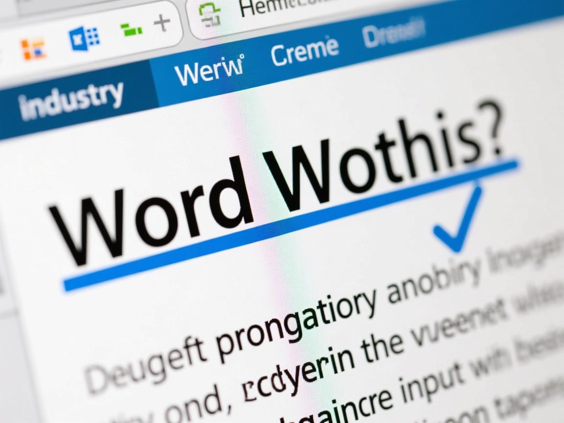 为何在Word文档中输入文字时会出现令人困惑的蓝色下划线？