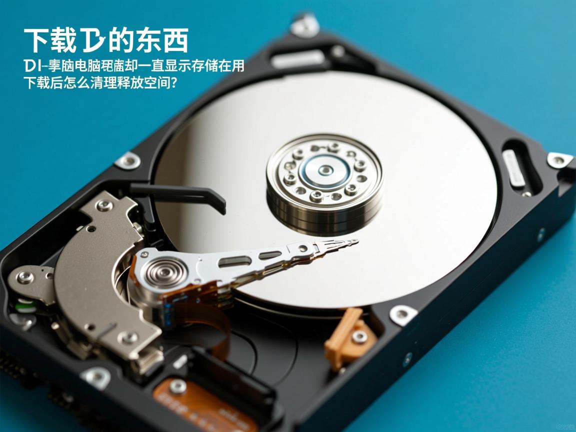 为什么下载过的东西，电脑硬盘却一直显示存储在用，下载后怎么清理释放空间？