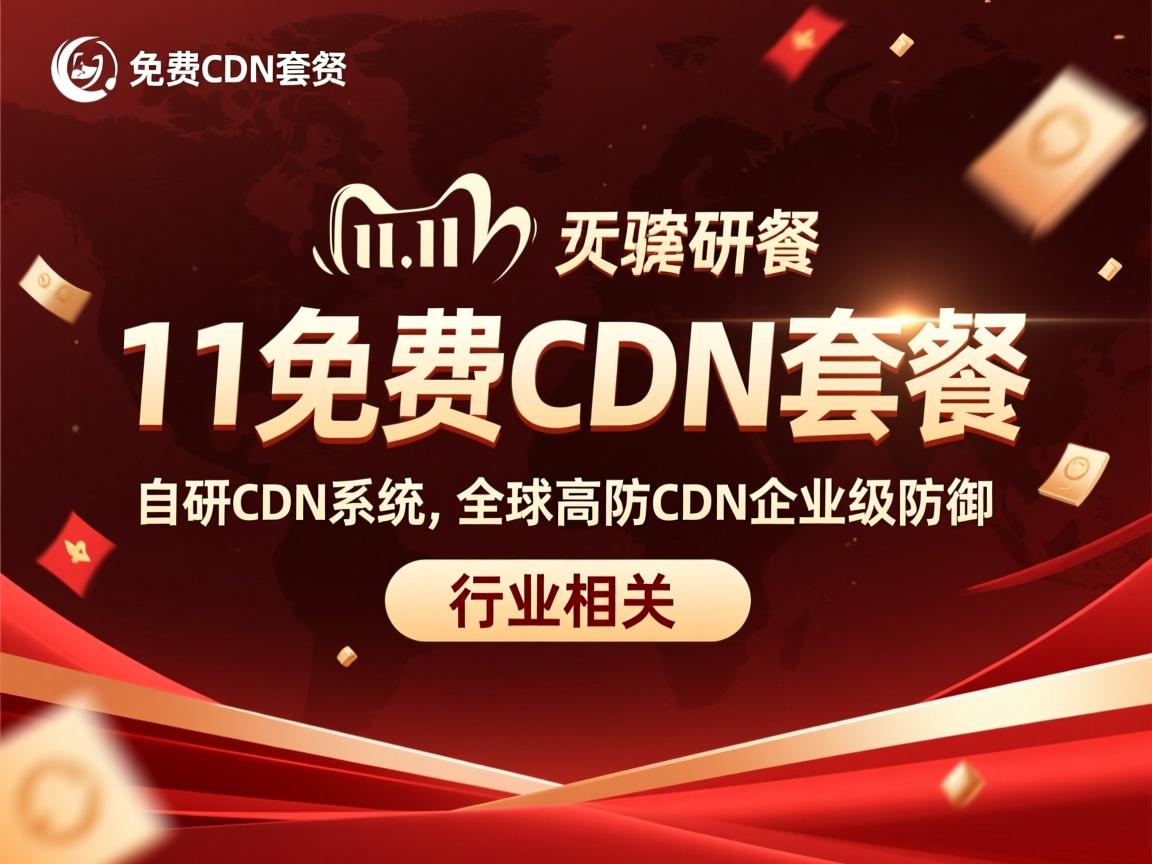 双11，免费CDN套餐，自研CDN系统，全球高防CDN企业级防御  第3张