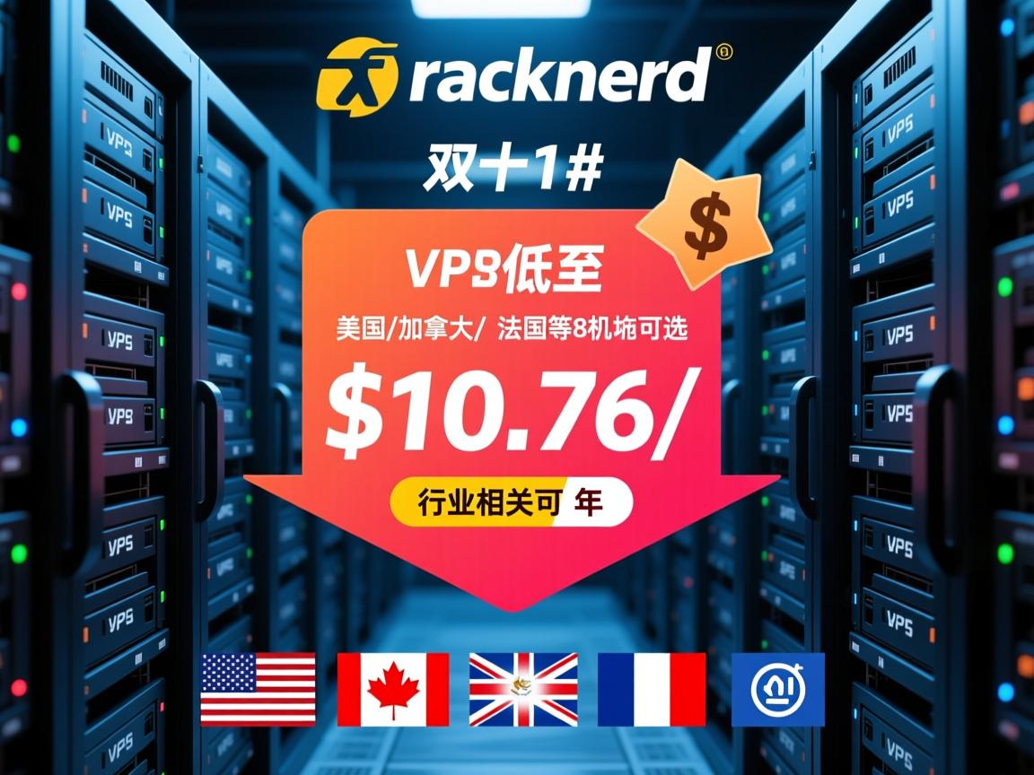 #双十一# racknerd特价VPS低至$10.76/年，美国/加拿大/法国等8机房可选  第3张