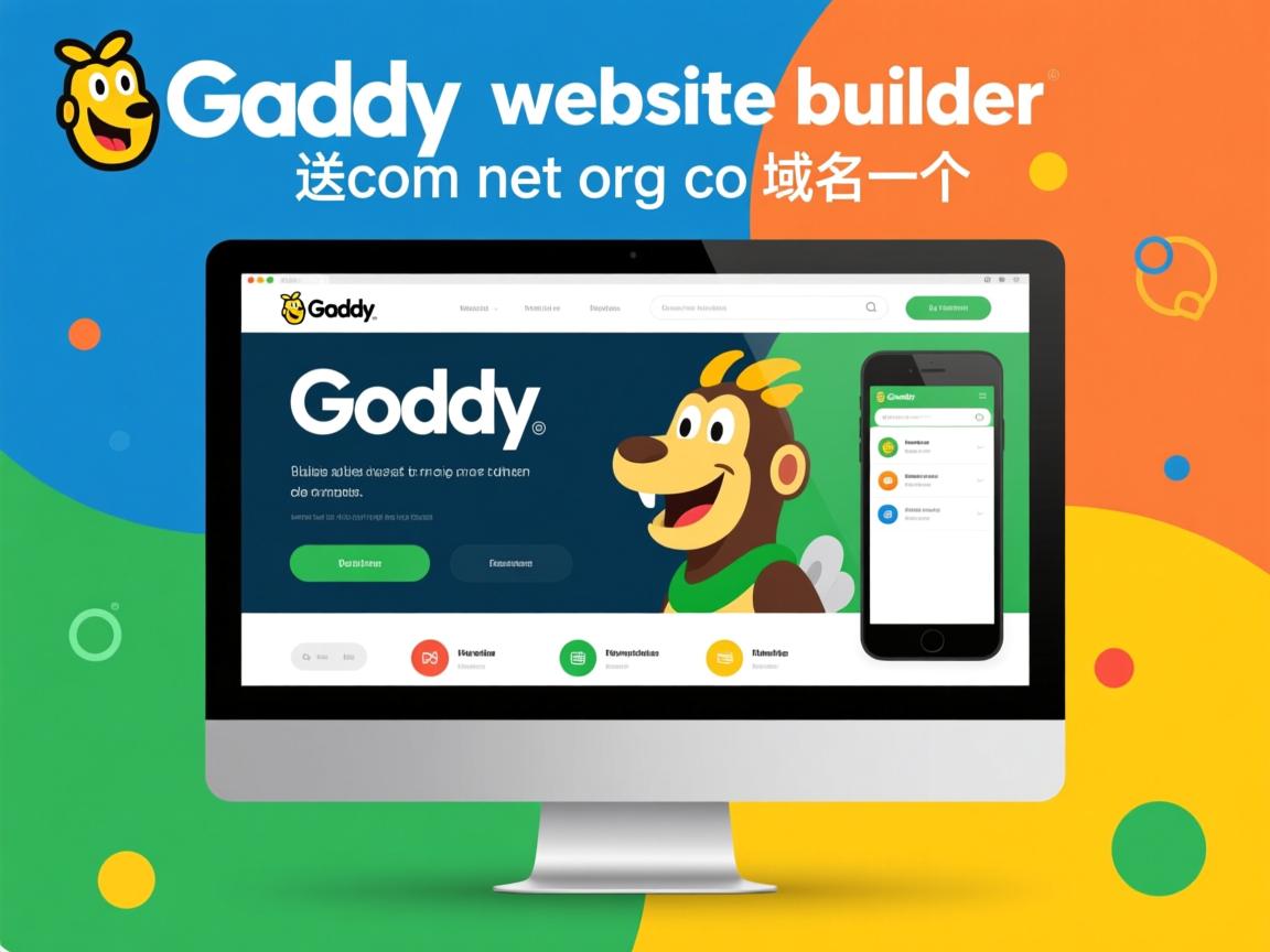 godaddy购买website builder,送com net org co域名一个  第2张