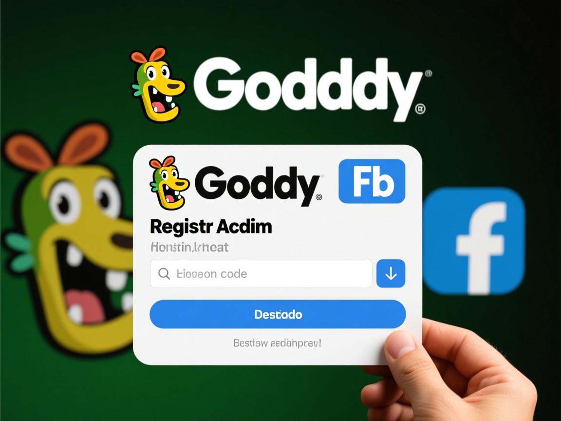godaddy在FB上2美元注册域名优惠码