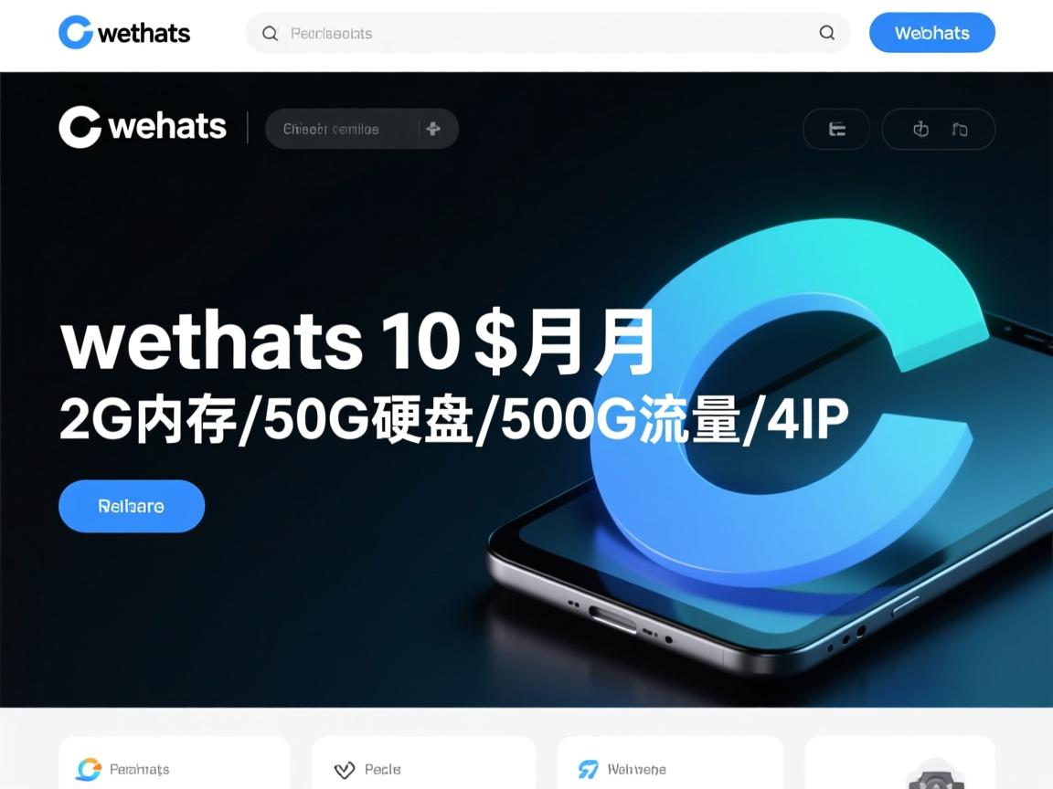webhats 10$/月 2G内存/50G硬盘/500G流量/4IP  第1张