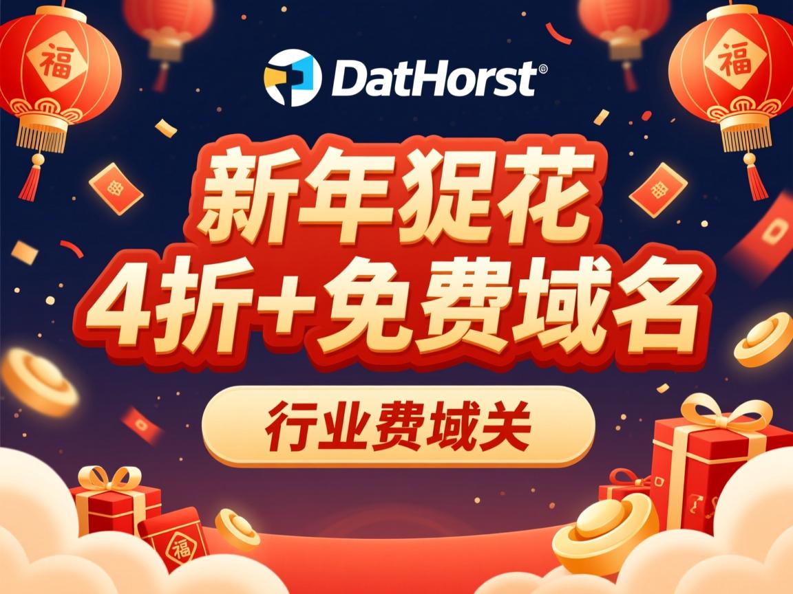 dreamhost新年促销 4折+免费域名  第1张